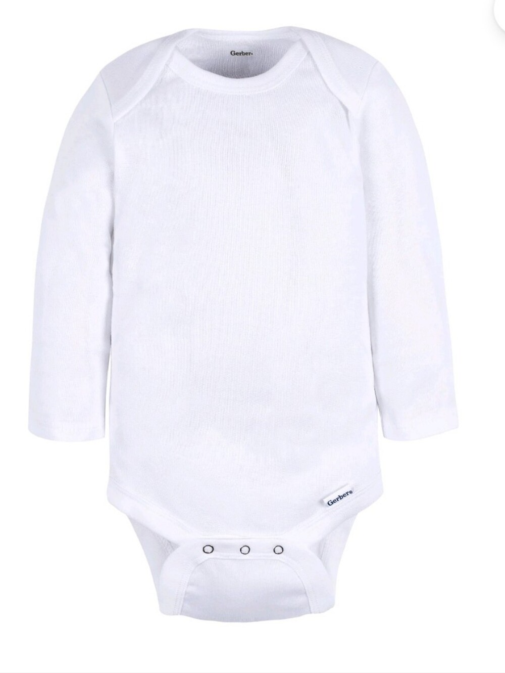Gerber White Long Sleeve Baby Bodysuit 3-pack Size 18m